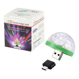 Mini Bola Luz Led Rgb Audiorítmica Usb.