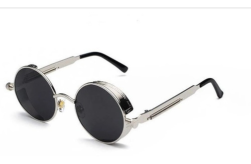 Lentes Sol Uv-400 Redondos Steampunk Unisex Matsuda Iron Man