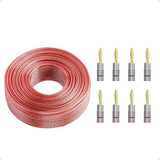 33ft10m Cable De Audioenchufes Banana 4 Pares8 Piezas  ...