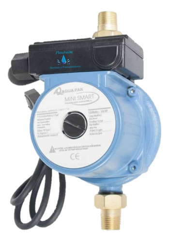 Presurizador De Agua Bomba Mini Smart De 1/6 Hp Aquapak 115v
