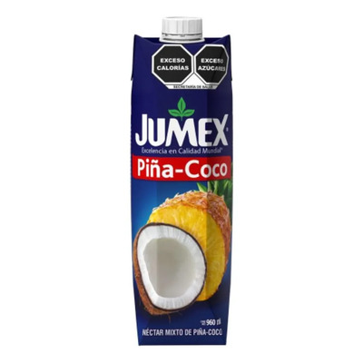 Jugo Jumex Bebida Sabor Piña-coco Tetrapack De 960ml | MercadoLibre