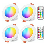 Lampara Luz Led De Techo Control Remoto Inteligente Rgb