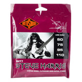Sh77 Steve Harris Monel Flatwound Bass Cuerdas De Guitarra (