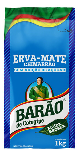 Erva-mate Barão De Cotegipe Chimarrão Moída Grossa Sem Glúten 1 kg