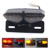 12v Stop Porta Placa Led Direccional Moto Cafe Racer Para