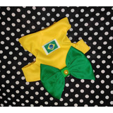 Roupa Pet Brasil Time Copa Do Mundo Tamanho P