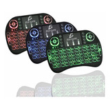 Mini Teclado Inalambrico Iluminado Usb Tv Box Smart Touchpad