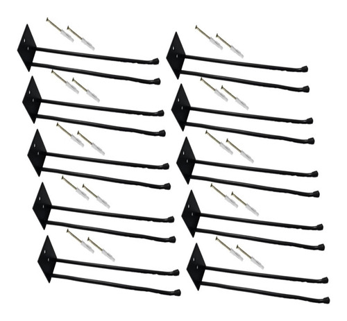 10 Suporte Para Vassouras Rodos De Parede Organizador 30cm