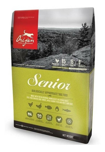 Alimento Orijen Senior Para Perro Senior Todos Los Tamaños Sabor Mix En Bolsa De 11.4kg