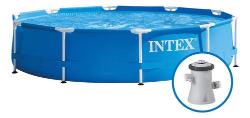 Piscina Plástica 4485l Armação E Bomba 127v Intex