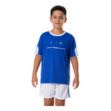 Camiseta Elite Temática Infantil - Azul E Branco