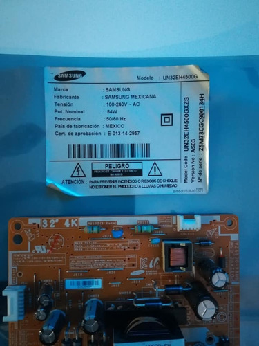 Tarjeta Placa Fuente Para Televisor Samsung Un32eh4500g