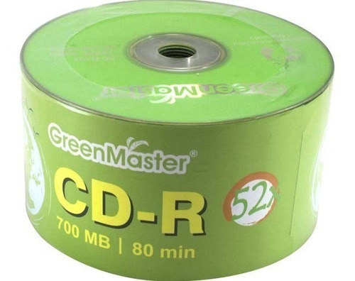 Cd-r Virgen Marca Greenmaster 50 Pzs