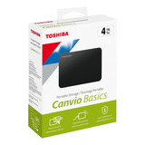 Disco Toshiba 4tb Ext 2,5 Canvio Basics Usb 3.0/ Ps4/ Boleta