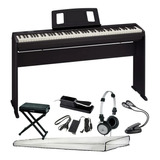 Piano Digital Roland Fp10 88 Teclas Com Estante + Kit