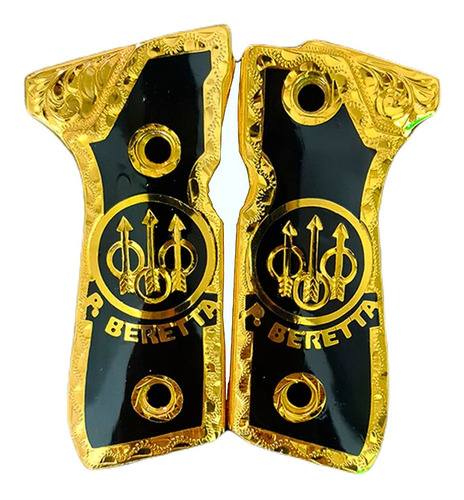 Cacha Beretta Logo Beretta Con Chapa Y Tornillos 