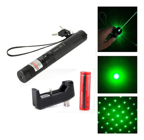 Apuntador Laser Verde 1000 Mw Recargable + Cargador