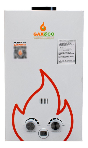 Calentador Boiler Instantáneo Gaxeco Eco9000 Gas Natural