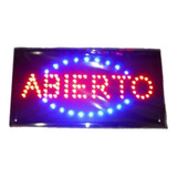 Anuncio Letrero Luminoso P/negocio ¨ Abierto Led Colores