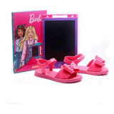 Sandália Grendene Barbie Creative Rosa Lousa Interativa