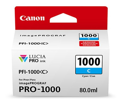 Tinta Canon Pfi-1000 C Lucia Pro Cyan Ink Tank 80ml