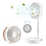 Ventilador De Pie Portátil Plegable Con Oscilación, Soporte