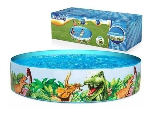 Piscina Infantil Dinossauro Circular 946 Litros Verão Calor