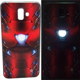 Funda Para Samsung J6 Plus - Iron Man - Novedad Led !!!