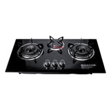 Cocina Encimera A Gas Placa Vidrio Templado Line 3 Platos