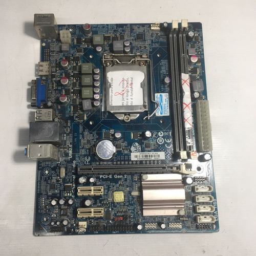 Placa Mae Pcware Ipmh61r1 Ddr3 (defeito Slot De Memoria)