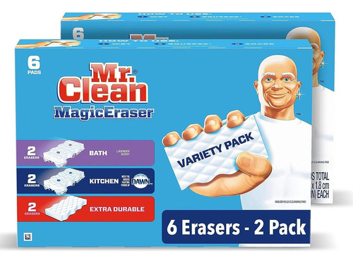 Mr. Clean Magic Eraser Variety Pack (with Bath, Kitchen, ...