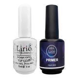 Kit  1 Primer Lirió 1 Top Coat Lirio Profissional