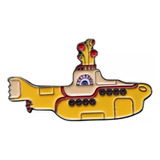 Broche Boton Pin Metalico Beatles Yellow Submarine Amarillo