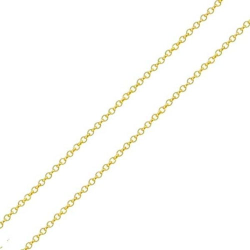 Corrente De Ouro 18k Portuguesa Elo Português 45cm E 2mm Cor Amarelo