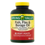 Omega 3-6-9 Com Fish, Flax & Borage Oil Spring Valley 120ct