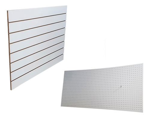 Panel Ranurado Blanco +panel Perforado Super Promo-llega Hoy