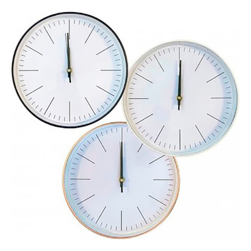 Reloj De Pared 20 Cm Clasico Redondo Con Numeros  Newmar