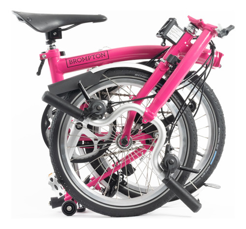 Brompton Bicicleta Plegable - C Line Explore (rosa Intenso)