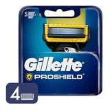 Gillette Proshield 4 Unidades Lâminas De Barbear
