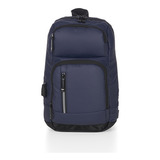 Bolsa Bag Pequena Masculino Couro Tiracolo Transversal Ombro Cor Azul