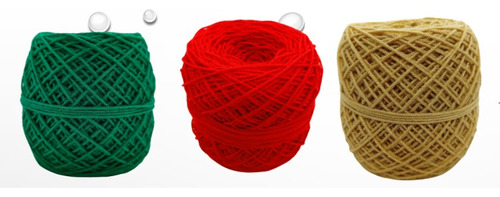 Kit Crochet 3 Ovillos 50 Gramos Hilo Acrílico  Grosor 1 Mm