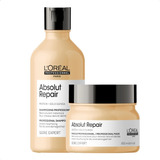 Kit Absolut Repair Gold Quinoa: Shampoo 300 + Máscara 250