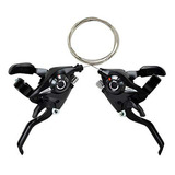 Yitokmc 1 Pair Mountain Bike Gear Shifter Bicycle 3x7 Speed 