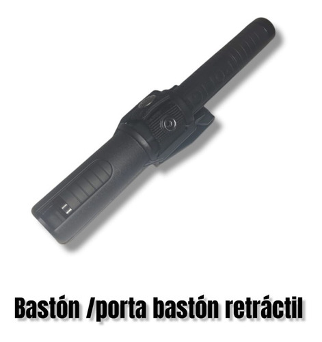 Bastón Retráctil Y Porta Bastón