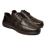 Zapatos Hombre Free Comfort 6069 Cuero Con Goma Febo Negro