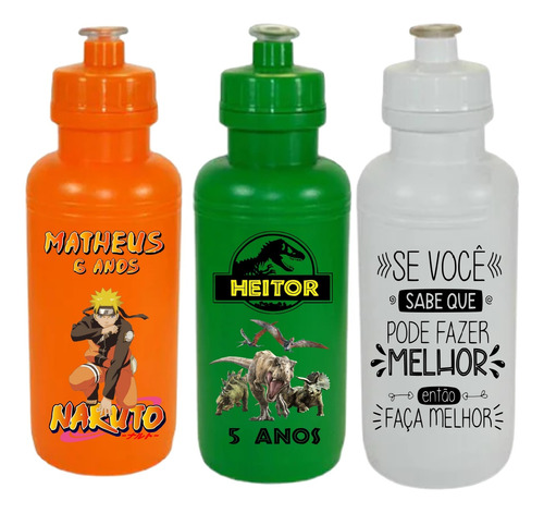 10 Garrafas Squeeze Lembrancinhas Personalizadas