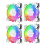 Fan Cooler Argb Gmx Fn-12rainbow-d Wt 4 Fan