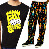 Conjunto Pijama Simpsons Remera Pantalón Diseños Varios