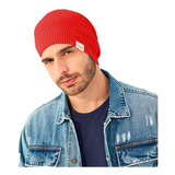 Gorro Tricô Colcci Canelado Ou23 Vermelho Masculino