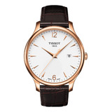 Tissot Men's T0636103603700 Analógico Cuarzo De Cuero Marrón